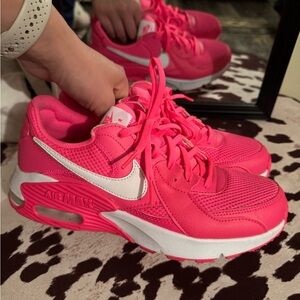 Nike Air Max Hot Pink and White Sneakers